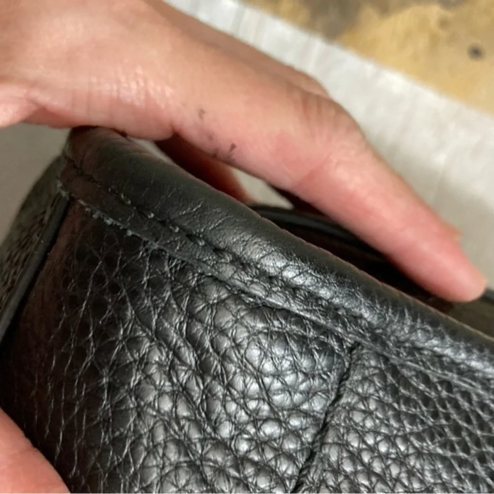 Coach black leather unisex briefcase laptop bag 71509 - Picture 6 of 13